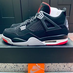 Nike Air Jordan 4 Retro Bred 2019 Mens Size 11 With Box